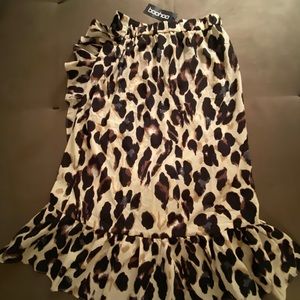 Leopard print skirt